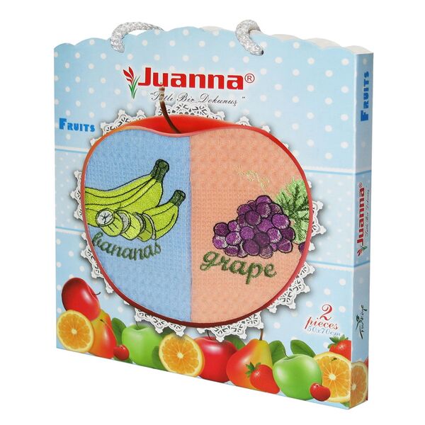 Набор вафельных полотенец Juanna 2 шт 50 x 70 (Фрукты) - изображение 5