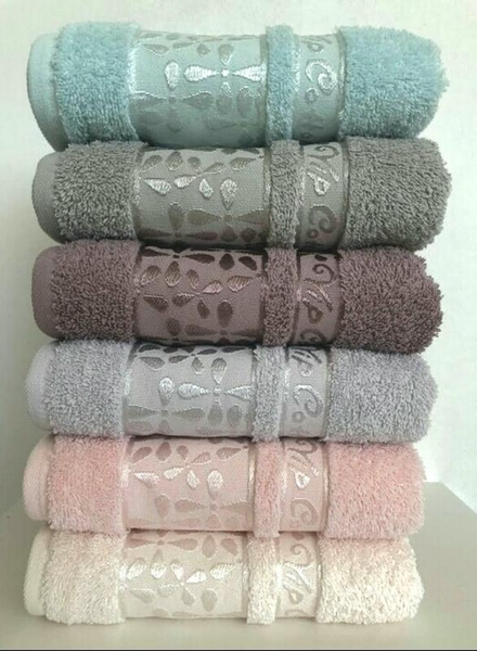 Набор из 2-х махровых полотенец лицо и баня VIP COTTON ECE, баклажан - изображение 6