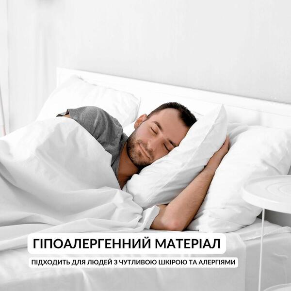 Набір подушок 2 шт Classic 50 x 70 см для готелів та будинку IDEIA антиалергенна з внутрішньою подушкою на блискавці - зображення 7