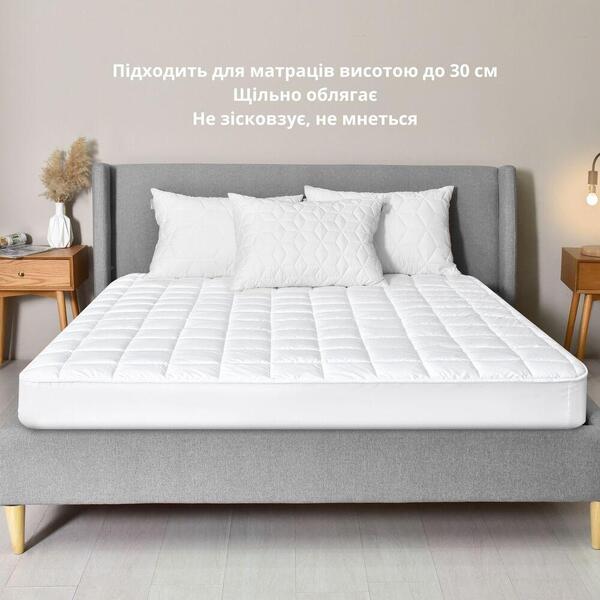 Наматрацник SleepDream 160 x 200 x 35 см з бортом по периметру, надщільний, ТМ IDEIA - зображення 6