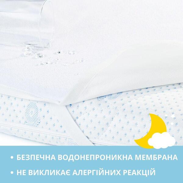 Наматрасник 2 шт водоотталкивающий детский в кроватку с резинками по углам 60x120 см - изображение 7