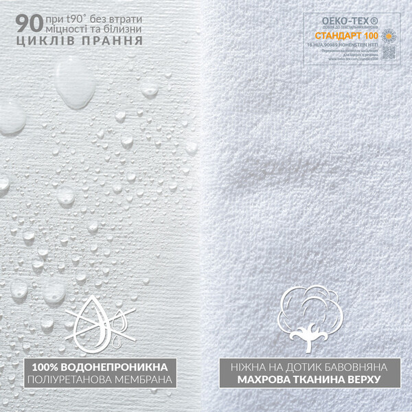 Наматрасник борт H&S Aqua Stop Elite TM IDEIA 180 x 200 x 23 см - изображение 3