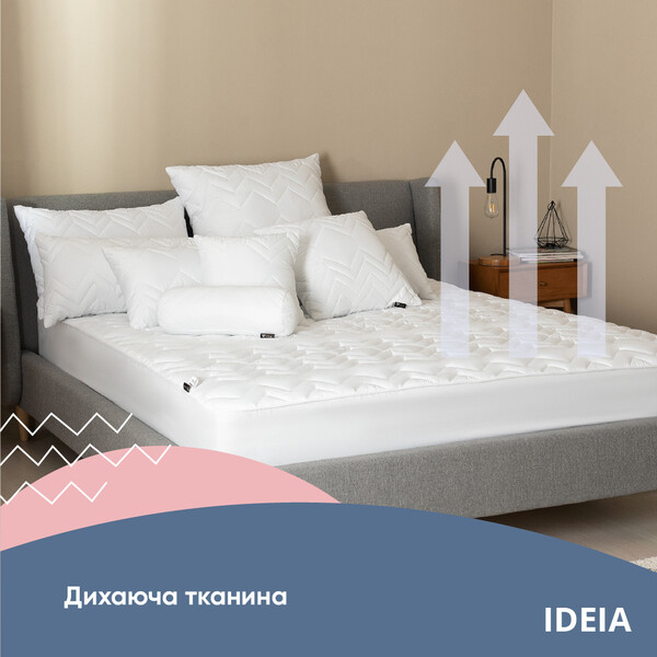 Наматрацник NORDIC COMFORT 90 x 200 x 35 см TM IDEIA пл 150 г/м2, натяжний з бортом по периметру - зображення 5