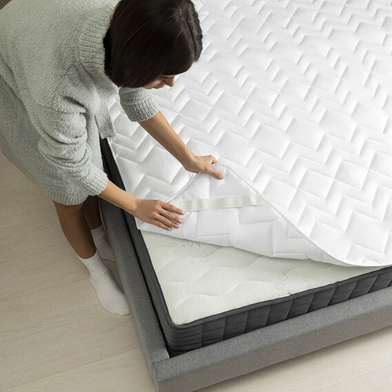 Наматрацник готельний Classic з гумками по кутах TM IDEIA 160 x 200 см - зображення 9