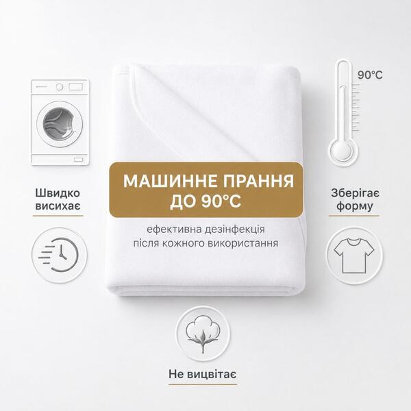 Наматрацник Aqua Stop зі стрічками по кутах TM IDEIA 120 x 200 см - зображення 8