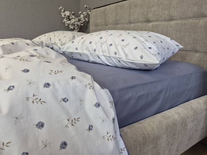 Комплект постільної білизни Turkish Cotton Ностальгія, лавандовий - зображення 8