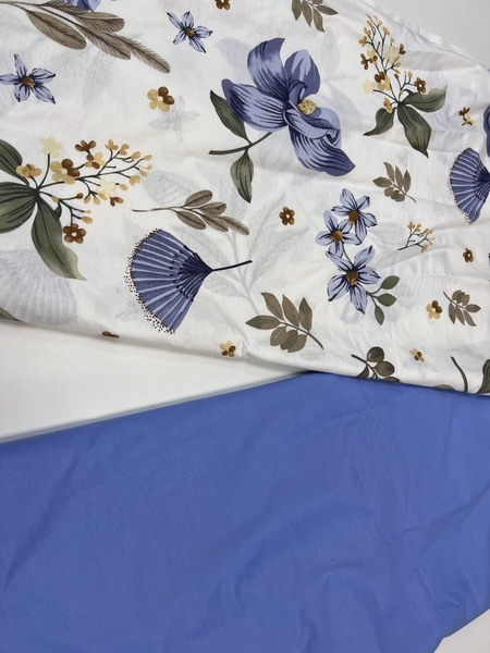 Комплект постельного белья Оазис синий, cotton - изображение 4
