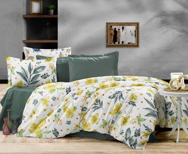 Комплект постільної білизни Оазис зелений, cotton - зображення 1