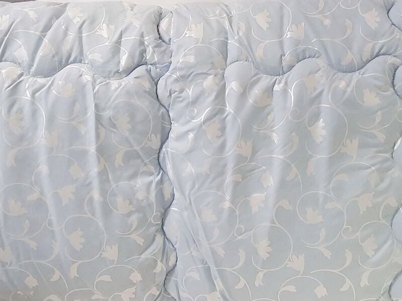 Ковдра Лебединий пух, 172 x 205 см, двоспальна, штучний лебединий пух 370 гм2, ТМ Лелека Текстиль - зображення 2