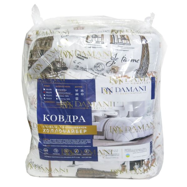 Ковдра Damani Бязь Голд Холофайбер 195 x 215 в пакеті - зображення 6