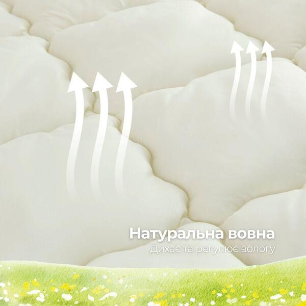 Детское одеяло в кроватку Woolly PAPAELLA, 100x135 см, шерстяное зимнее, бежевое - изображение 4