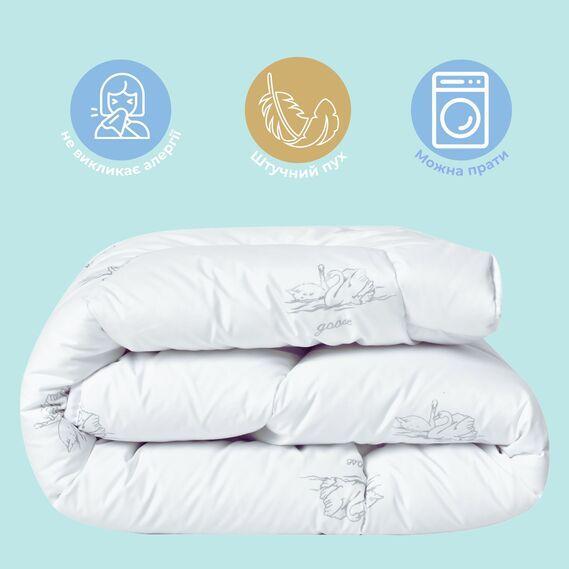 Ковдра дитяча літня 100x135 см Soft PAPAELLA, антиалергенна, штучний пух, біла - зображення 7