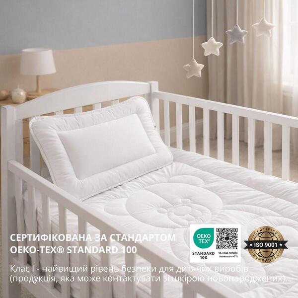 Одеяло детское Медвежонок ТM PAPAELLA 100 x 135 см белое - изображение 17