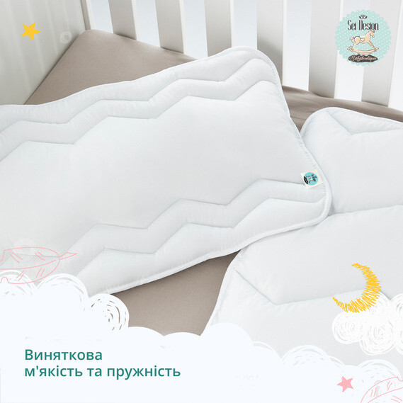 Одеяло детское Sei Design Standart 100x135 см всесезонное антиаллергенное силиконизированное волокно - изображение 3