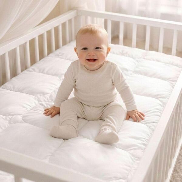Одеяло детское в кроватку Soft PAPAELLA, 100 x 135 см, искусственный пух, антиаллергенное, супер мягкое, теплое, бла - изображение 10