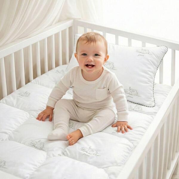 Одеяло детское Soft PAPAELLA, 100 x 135 см, в кроватку, искусственный пух, антиаллергенное, супер мягкое, теплое, принт - изображение 20