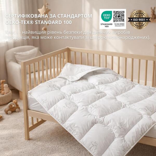 Одеяло детское Soft PAPAELLA, 100 x 135 см, в кроватку, искусственный пух, антиаллергенное, супер мягкое, теплое, принт - изображение 5