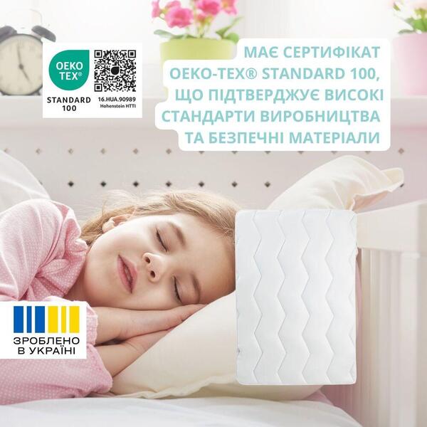 Одеяло детское 100 x 135 см в кроватку, зигзаг белое, Comfort ТM PAPAELLA - изображение 2