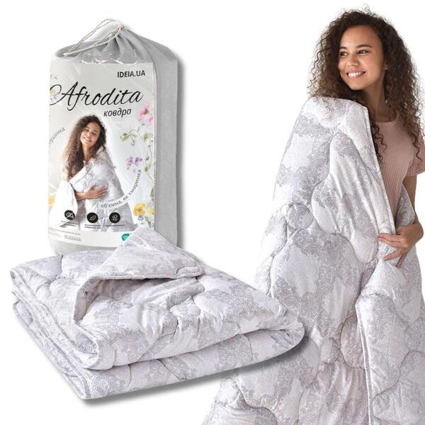 Одеяло летнее Afrodita полуторное 155 x 210 см, искусственный пух, легкое, ТМ IDEIA - изображение 10