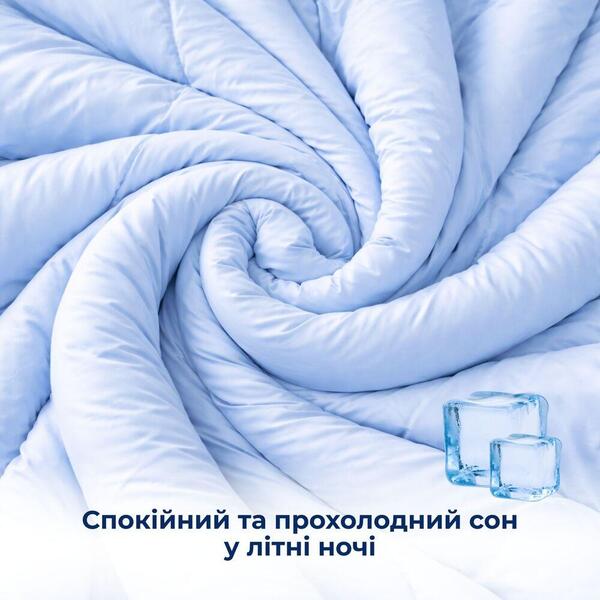 Одеяло летнее охлаждающее IDEIA, евро, 200x220 см, легкое, дышащее, для жарких ночей и ночной потливости - изображение 18