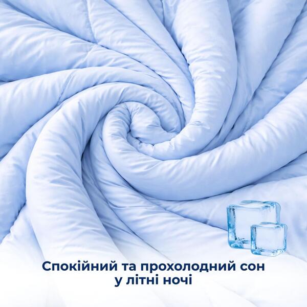 Одеяло летнее охлаждающее IDEIA, полуторное, 140x210 см, легкое, дышащее, для жарких ночей и ночной потливости - изображение 5
