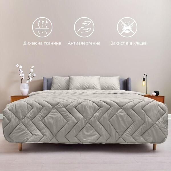 Одеяло NORDIC COMFORT летнее ТМ IDEIA 140 x 210 см серое - изображение 11