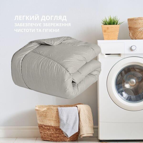 Одеяло NORDIC COMFORT летнее ТМ IDEIA 140 x 210 см серое - изображение 8