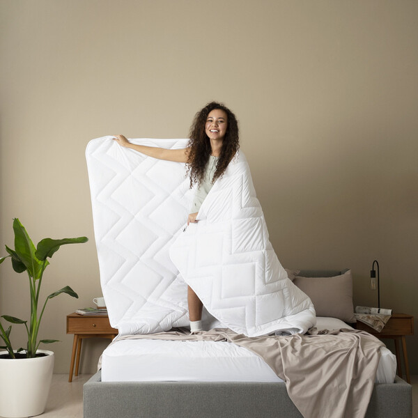 Одеяло NORDIC COMFORT летнее ТМ IDEIA 200 x 220 см белое - изображение 9