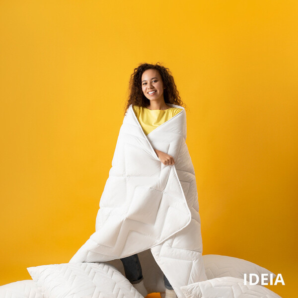 Одеяло NORDIC COMFORT всесезонное ТМ IDEIA 175 x 210 см белое - изображение 6