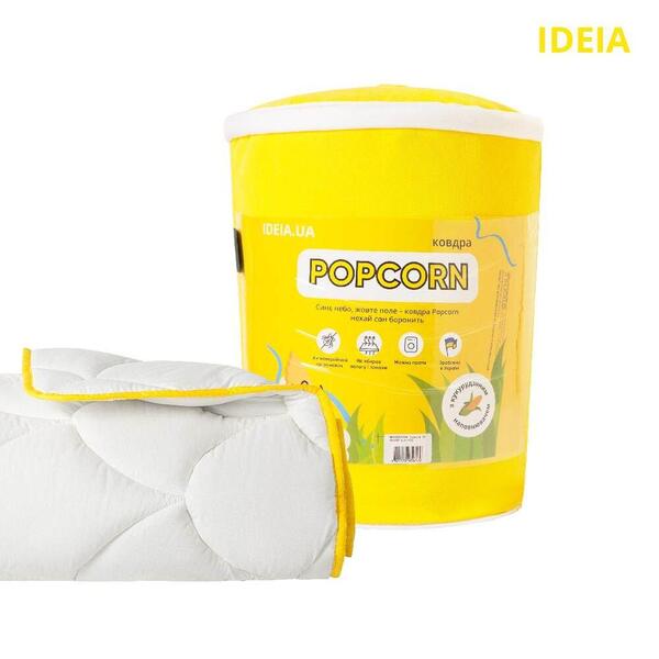 Ковдра ПОПКОРН зимова ТМ IDEIA 200 x 220 см з кукурудзяним наповнювачем біла - зображення 4