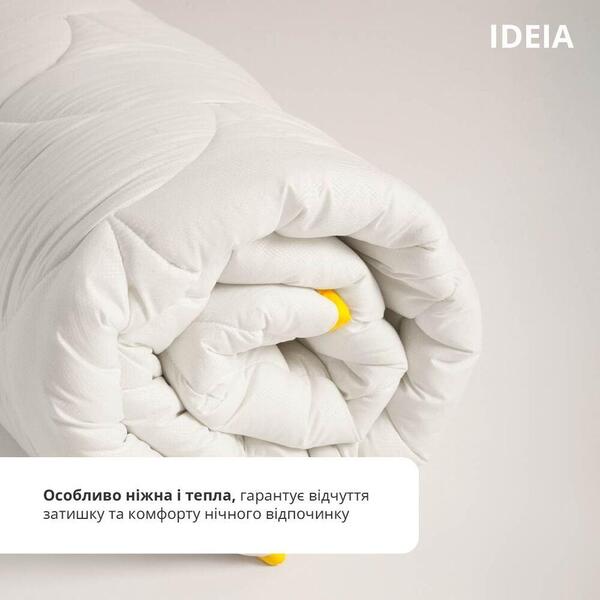 Ковдра ПОПКОРН зимова ТМ IDEIA 200 x 220 см з кукурудзяним наповнювачем біла - зображення 8