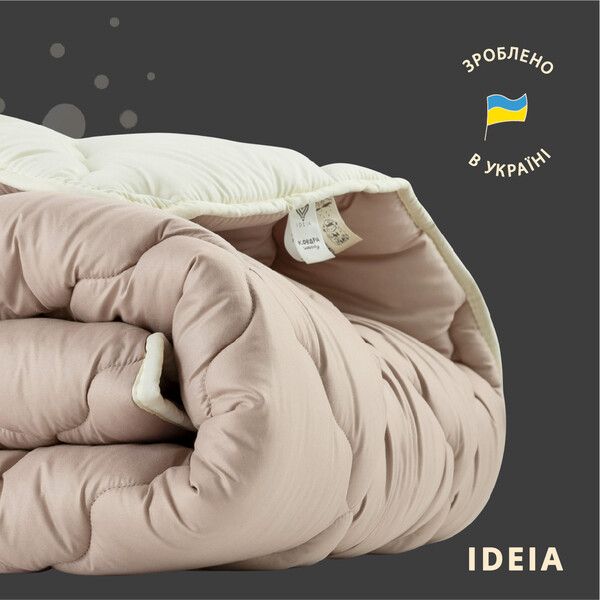 Зимнее шерстяное одеяло Woolly IDEIA, 140 x 210 см, теплое, натуральная овечья шерсть 400 грм2 - изображение 9