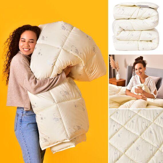Одеяло шерстяное зимнее Sei Design Cashmere Premium 155x210 см, натуральная овечья шерсть и силикон 300 гм2, теплое - изображение 6