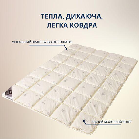 Одеяло шерстяное зимнее Sei Design Cashmere Premium 200x220 см, натуральная овечья шерсть и силикон 300 гм2, теплое - изображение 2