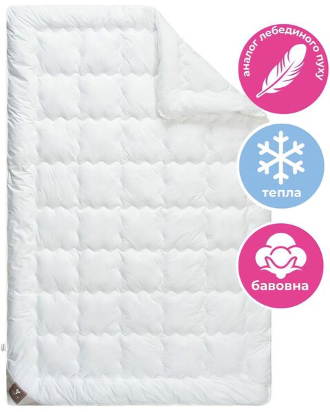 Одеяло Super Soft Premium, всесезонное, 200 x 220 см, евро, аналог лебяжьего пуха, TM IDEIA - изображение 1