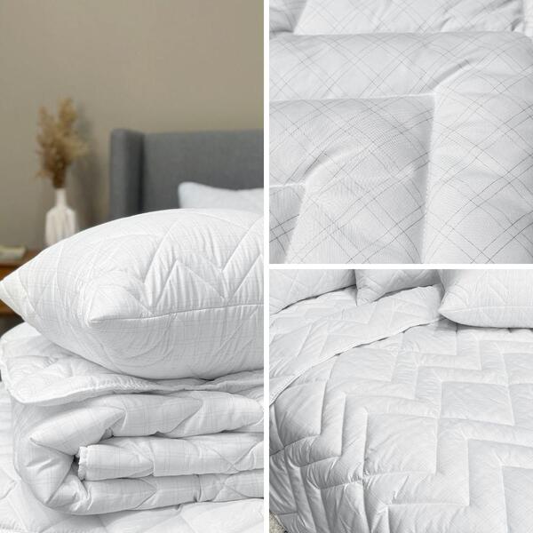 Ковдра всесезонна Antistatic Sleep, 200 x 220 см, євро, антистатична тканина, гіпоалергенна, ТМ IDEIA - зображення 5
