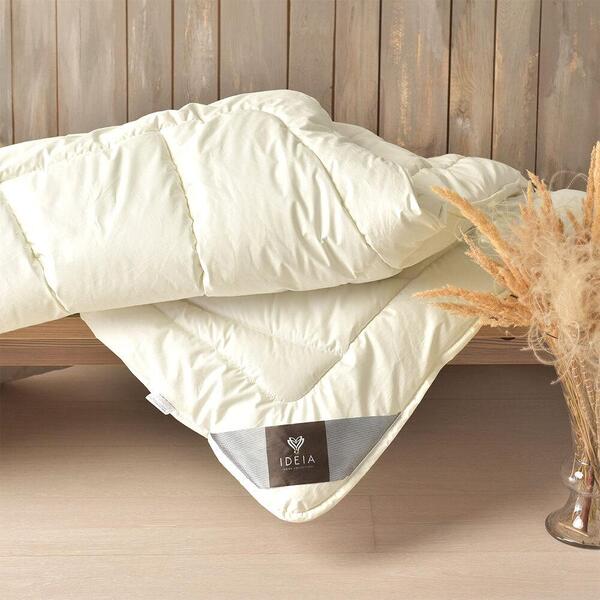 Ковдра Wool Premium TM IDEIA подвійна вовняна зимова 155 x 215см - зображення 1