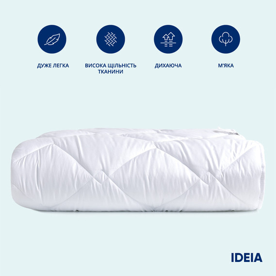Набор зимних одеял IDEIA Classic 10 шт 200x220 см (евро), антиаллергенные, теплые, отельные, белые - изображение 2