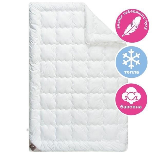 Одеяло зимнее Super Soft Premium, полуторное, 155 x 210 см, аналог лебяжьего пуха, ТМ IDEIA - изображение 2