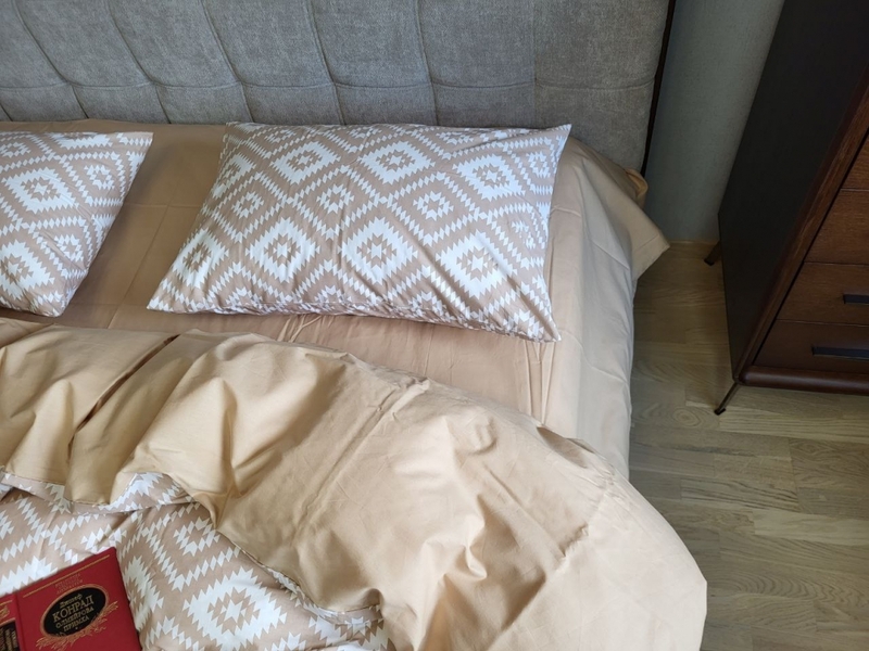 Комплект постельного белья Орнамент беж, cotton - изображение 3