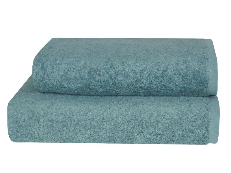Рушник махровий 50 x 90 см. Parisa Flat Cotton, H-500 бірюза, ТМ Parisa Home Узбекистан - зображення 1