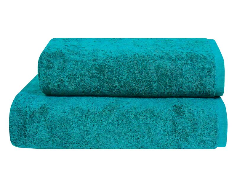 Полотенце банное махровое 70 x 140 см. Parisa Flat Cotton, H-500 яркая бирюза, ТМ Parisa Home Узбекистан - изображение 1
