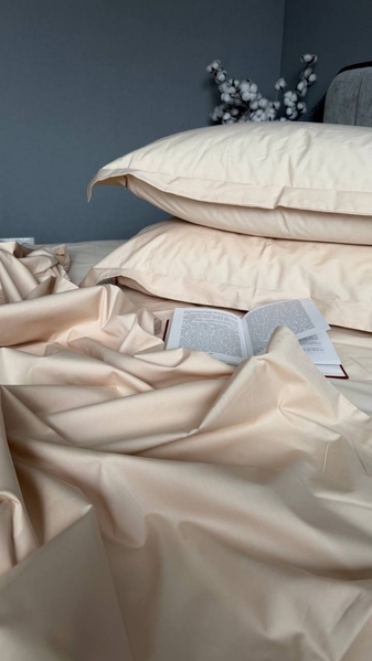 Комплект постельного белья Beige, Перкаль Премиум, P109 ТМ Комфорт-текстиль - изображение 6