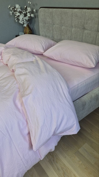 Комплект постільної білизни Pink, Варена бавовна (Washed Cotton) W1351 - зображення 11