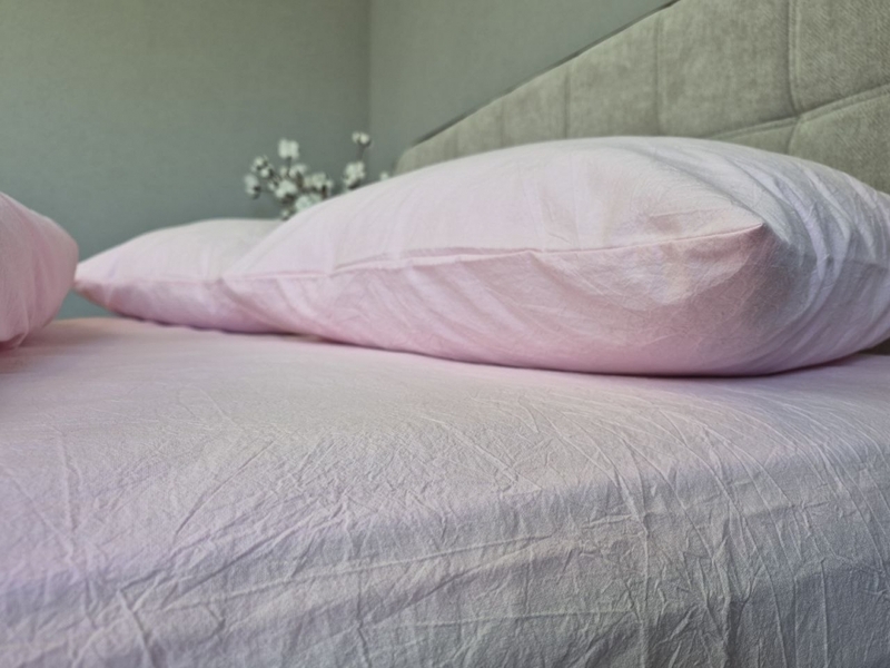 Комплект постільної білизни Pink, Варена бавовна (Washed Cotton) W1351 - зображення 3