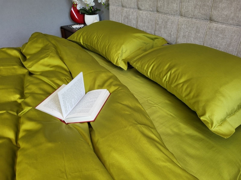 Комплект постільної білизни PISTACHIO, Turkish satin - зображення 5