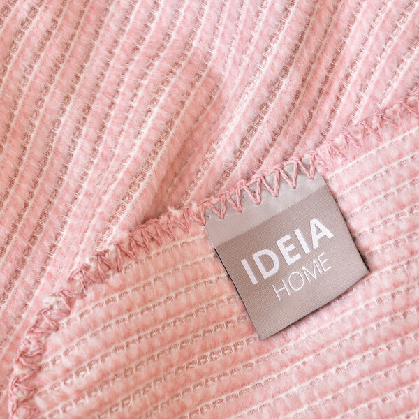 Плед покрывало хлопковое Adina TM IDEIA 200 x 220 см пудра - изображение 5