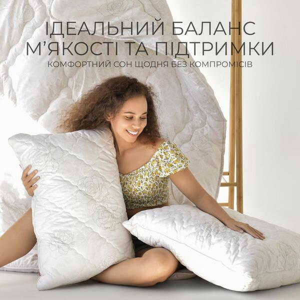 Подушка Air Dream Classic 70 x 70 см, два чохли з блискавкою, з принтом троянди, ТМ IDEIA - зображення 17