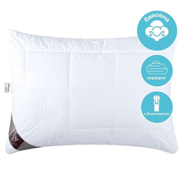 Подушка Air Dream Premium, 50 x 70 см, холлофайбер, два чохли на блискавці, біла, ТМ IDEIA - зображення 1