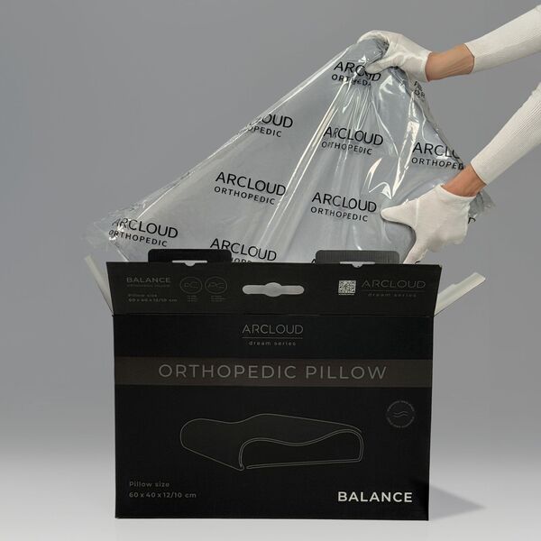 Ортопедична подушка ArCloud Memory Foam BALANCE 60x40x1210 см - зображення 8
